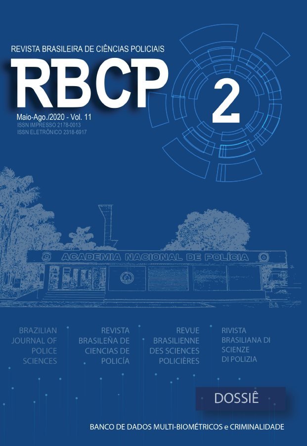 Capa da RBCP v. 11, n. 2 (2020): Bancos de Dados Multi-Biométricos e Criminalidade